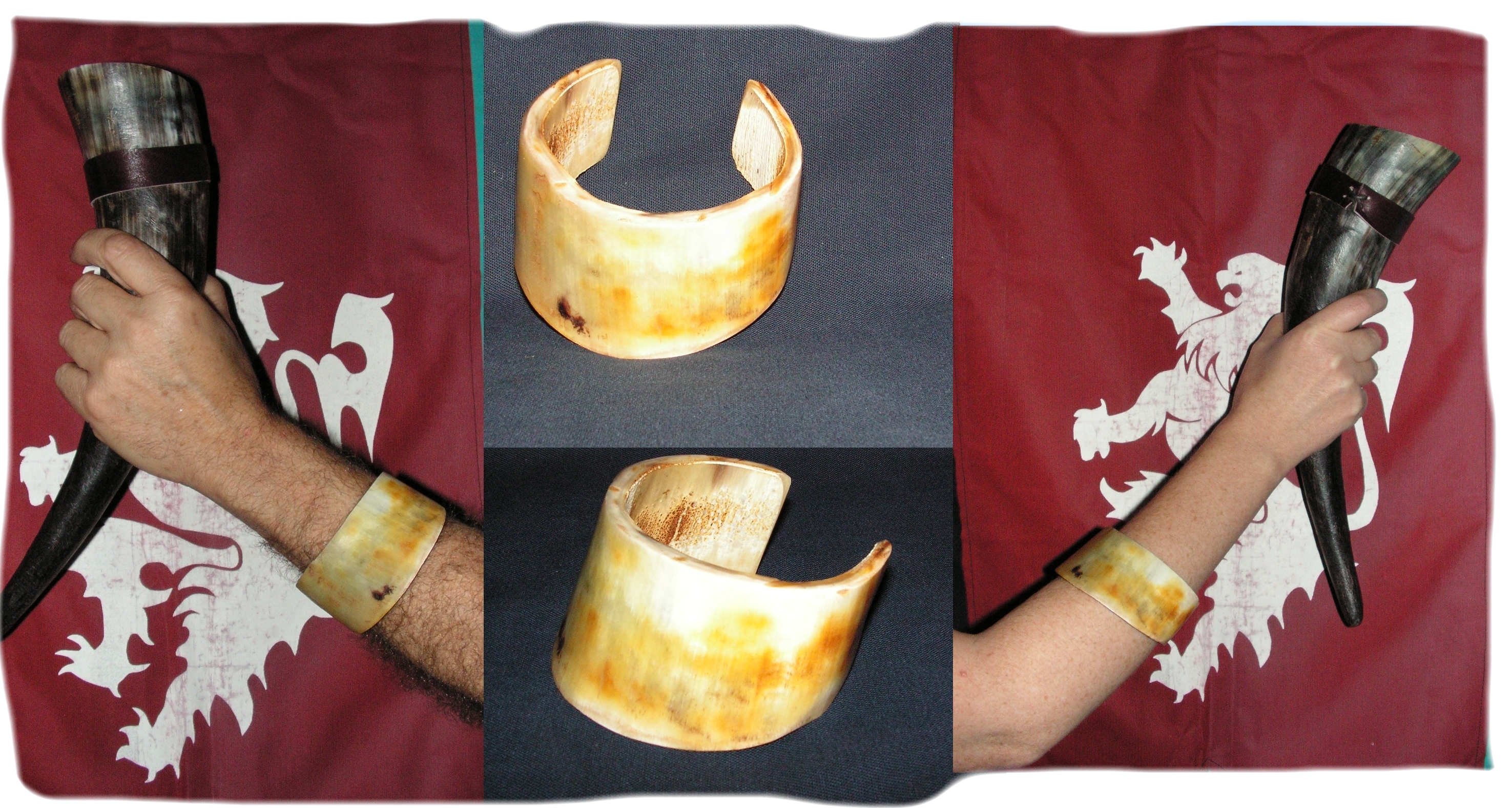 Bracelet poignée en corne