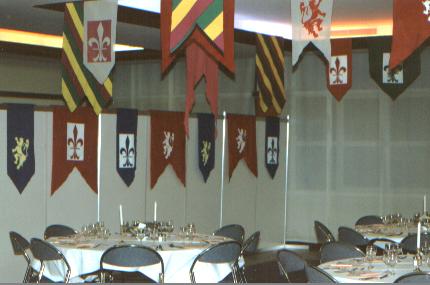 Décoration médiévale de votre banquet médiéval