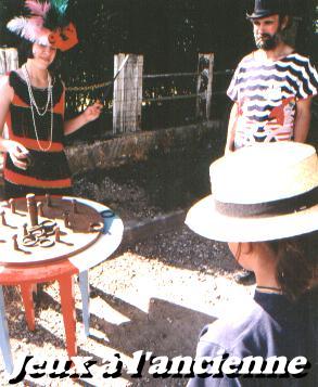 Prestation années folles et jeux anciens en bois