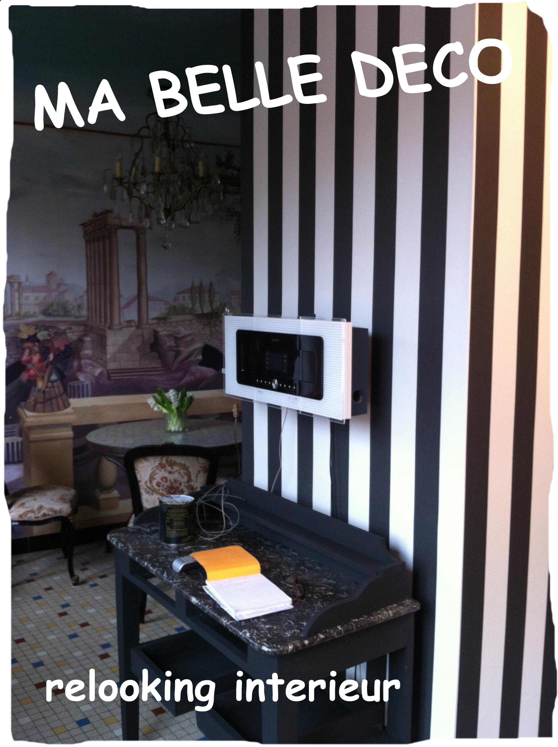 relooking tapisserie peinture